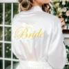 IPT Embroidery Bridal Shower Satin Robe - Unit - Image 2