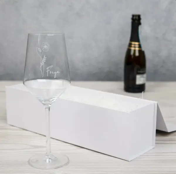 YOU'RE SPECIAL Engraved Birth Month Flower Stemless Wine Glass - Image 5