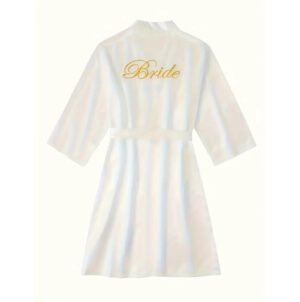 IPT Embroidery Bridal Shower Satin Robe - Unit