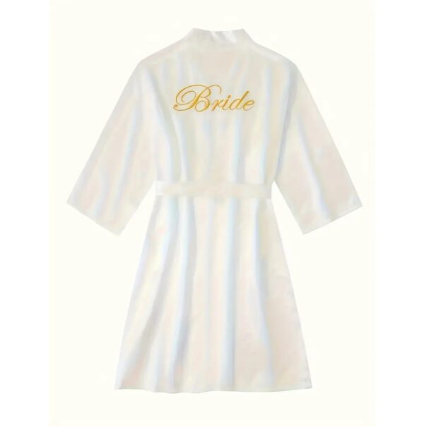 IPT Embroidery Bridal Shower Satin Robe - Unit
