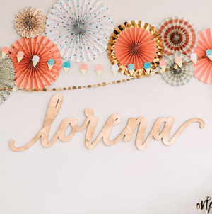 Standard Wooden Name-Sign - 72"