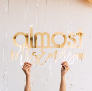 Almost Mrs. Wood Name-Sign - 28"