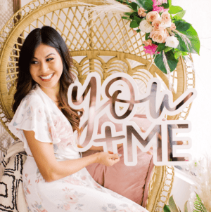 YOU + ME Wedding Name-Sign - 24"