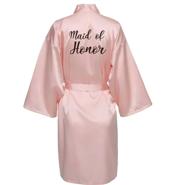 IPT Wedding Team Bride Satin Robe - Unit - Image 6