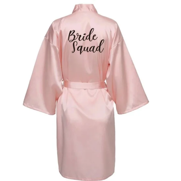 IPT Wedding Team Bride Satin Robe - Unit - Image 3
