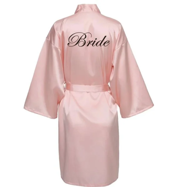 IPT Wedding Team Bride Satin Robe - Unit - Image 10