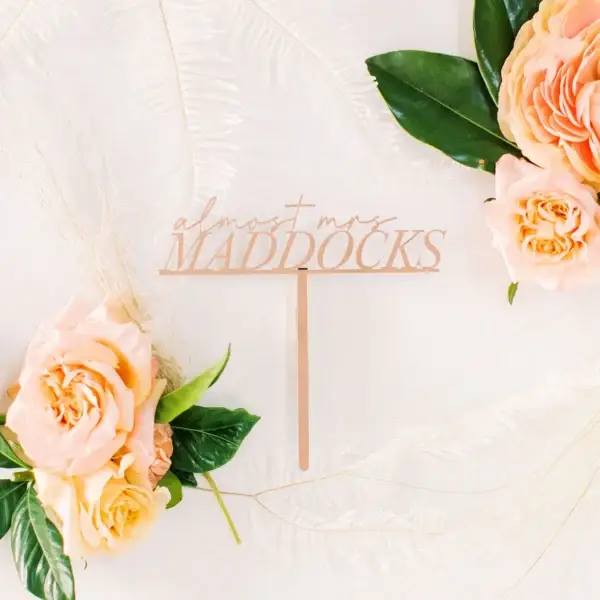 Almost Mrs Cake Topper - Image 4