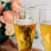 YOU'RE SPECIAL Engraved Just Engaged Hourglass Beer Glass - Pair - Image 3