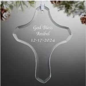 Personalized Religious Ornament Cross