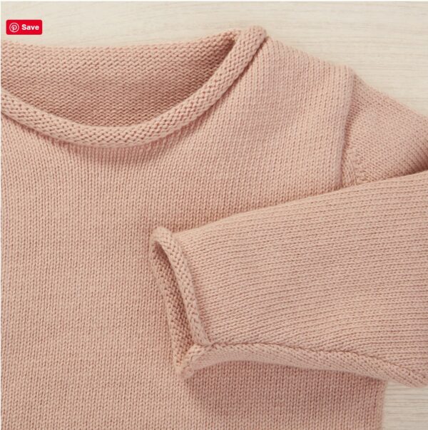 Modern Embroidered Baby Sweater - Image 4