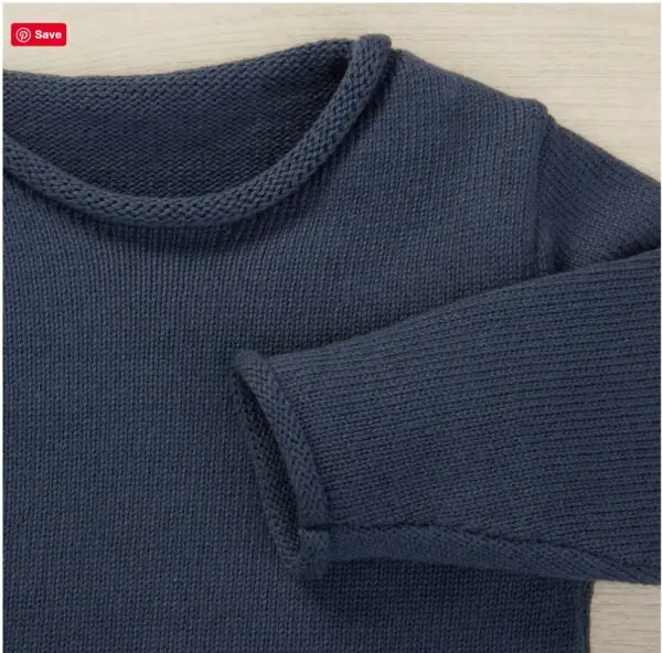 Modern Embroidered Baby Sweater - Image 5
