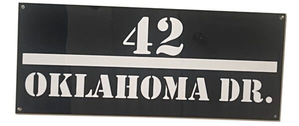 residential address sign