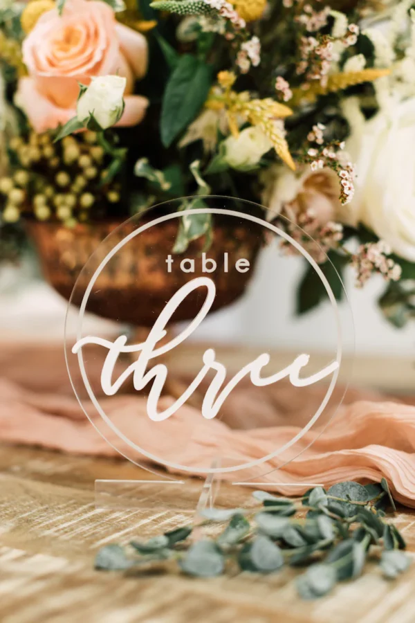 Acrylic Table Number, Round - Image 7
