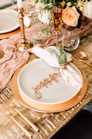 Custom Place Card, Wood