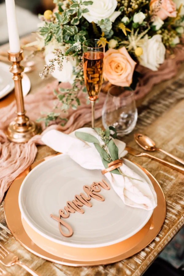 Custom Place Card, Wood - Image 2