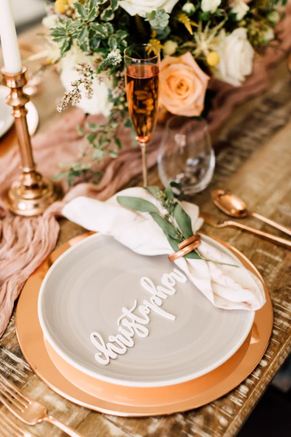Custom Place Card, Acrylic - Image 2