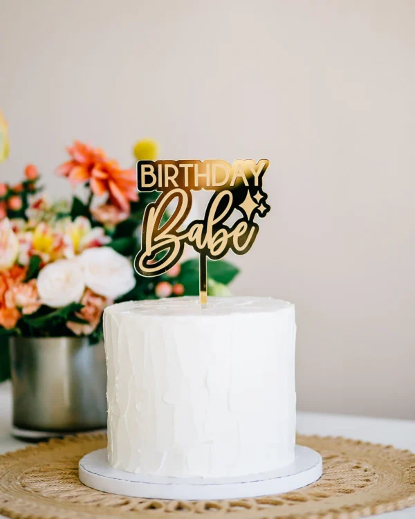 'Birthday Babe' Cake Topper - Image 2