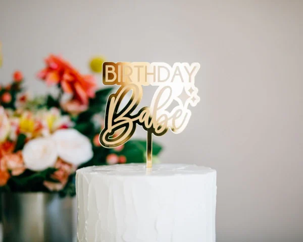 'Birthday Babe' Cake Topper - Image 4