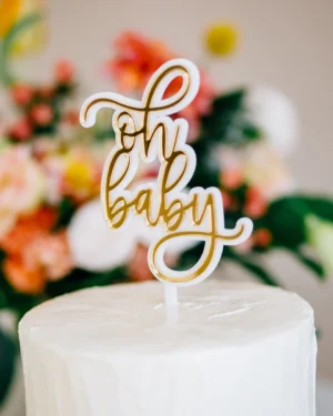 'Oh Baby' Cake Topper
